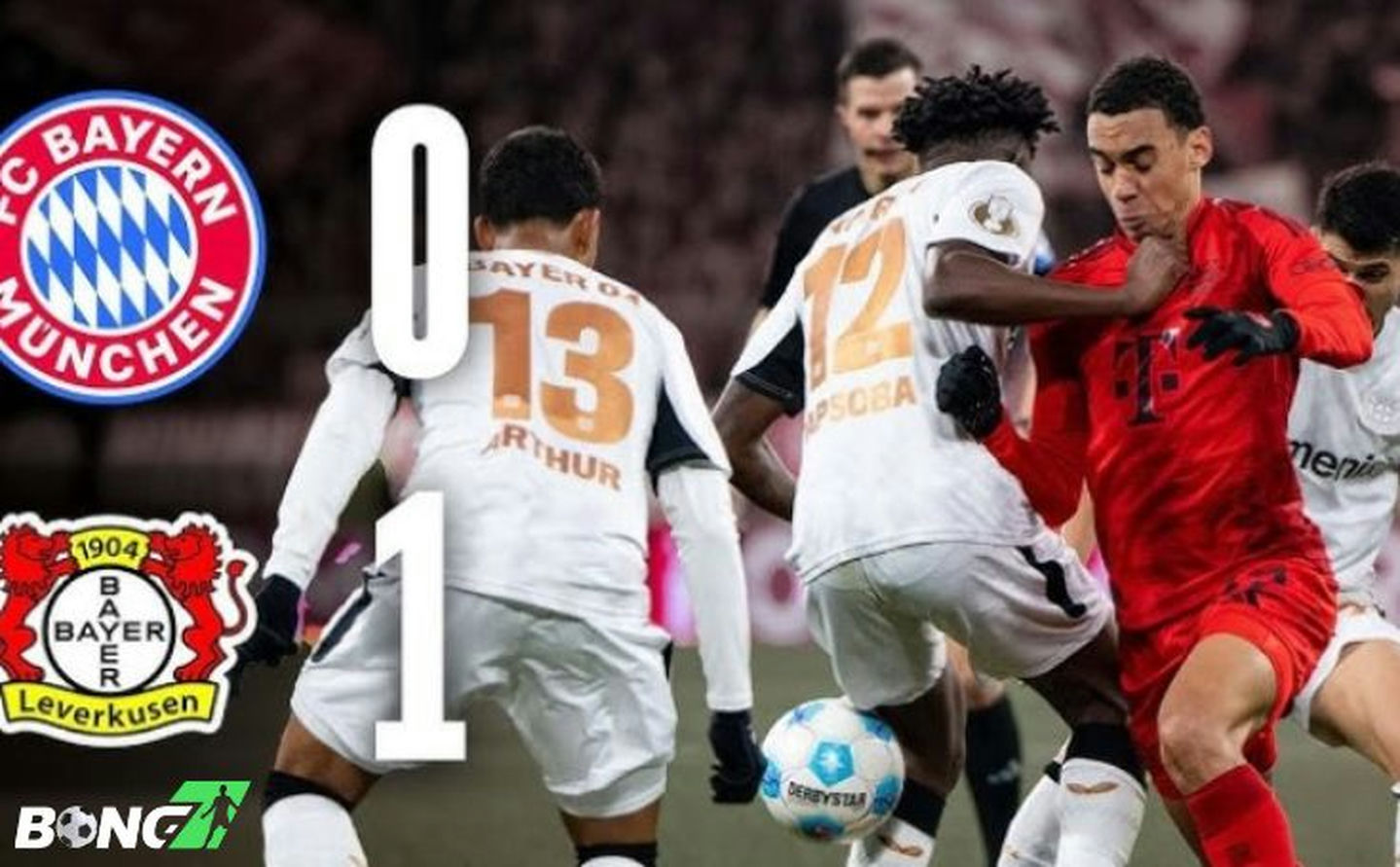 Bayern Munich 0-1 Leverkusen: Hùm xám bị loại khỏi Cúp QG Đức