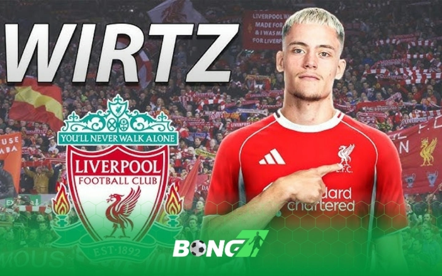 Wirtz chính thức gia nhập Liverpool với giá kỷ lục