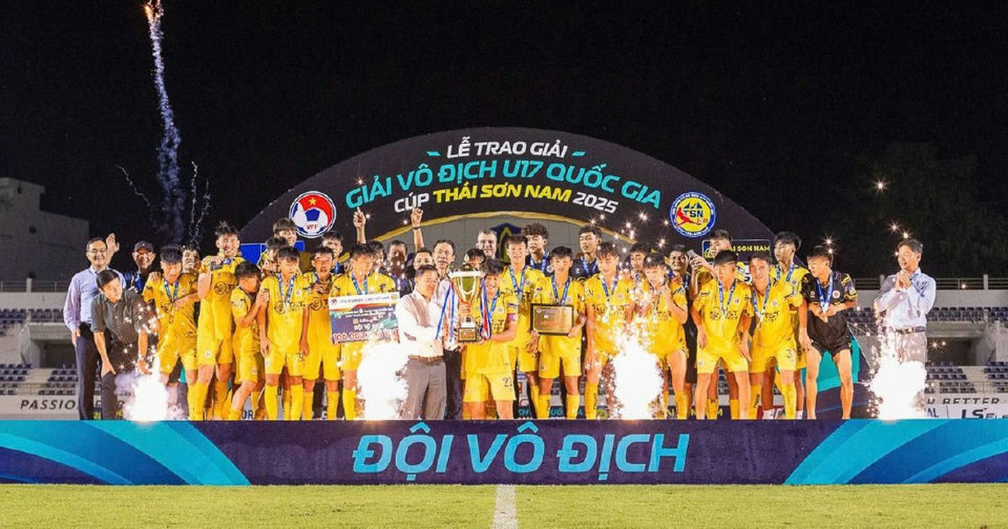 Hà Nội bảo vệ thành công ngôi vương Giải Bóng đá vô địch U17 quốc gia 2025