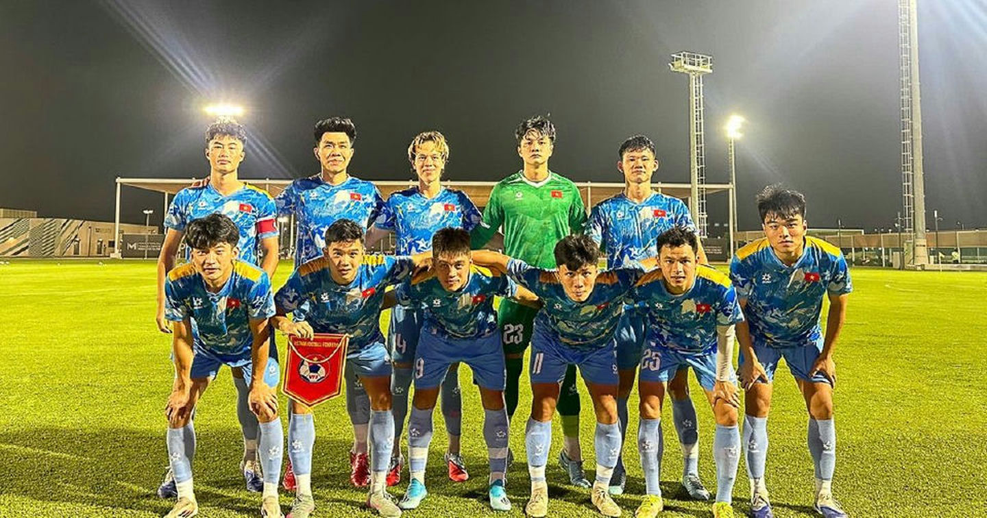 Đội tuyển U23 Việt Nam thể hiện tinh thần ấn tượng trong trận giao hữu tại UAE