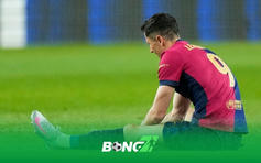 Lewandowski chấn thương làm vỡ mộng ăn ba của Barca