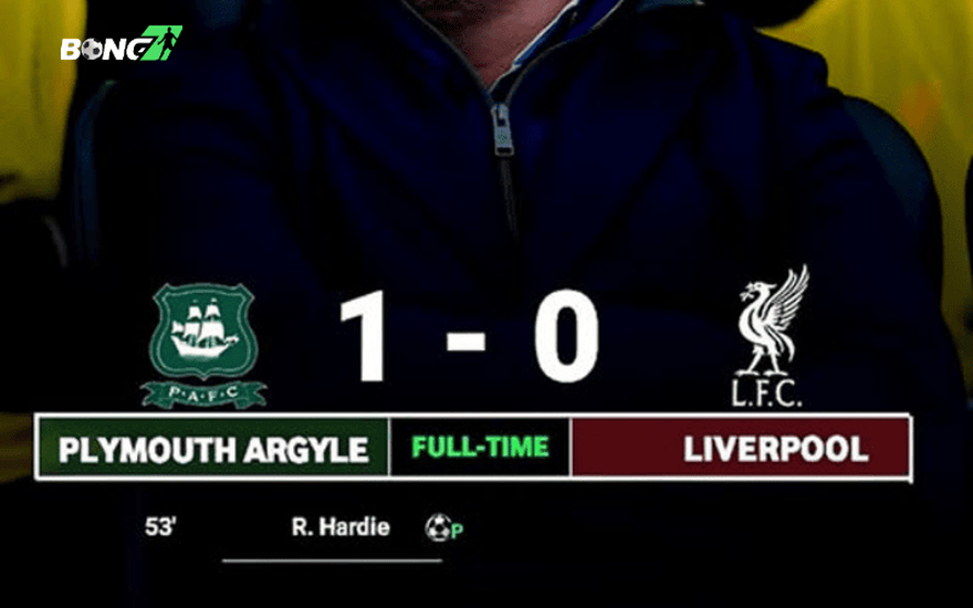 Nguyên nhân khiến Liverpool bất ngờ thua Plymouth