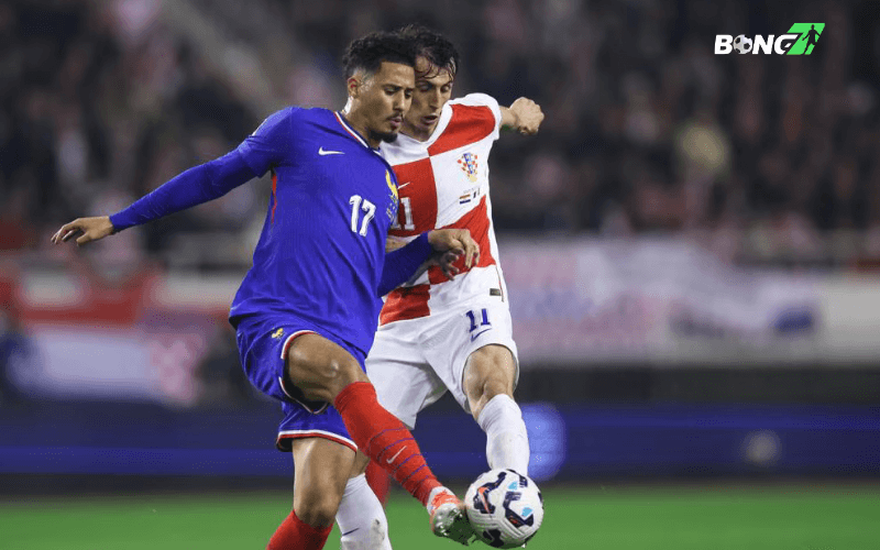 Croatia tiếp tục gia tăng sức ép và có bàn thắng thứ hai vào phút 45+1