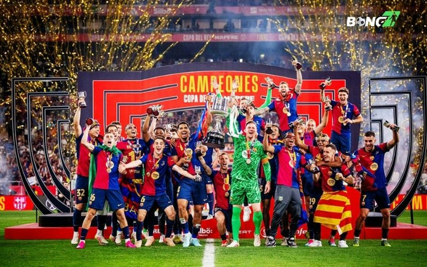 Dù bị Real Madrid dẫn trước 2 lần, Barcelona vẫn thể hiện bản lĩnh tuyệt vời chiến thắng Cúp Nhà Vua