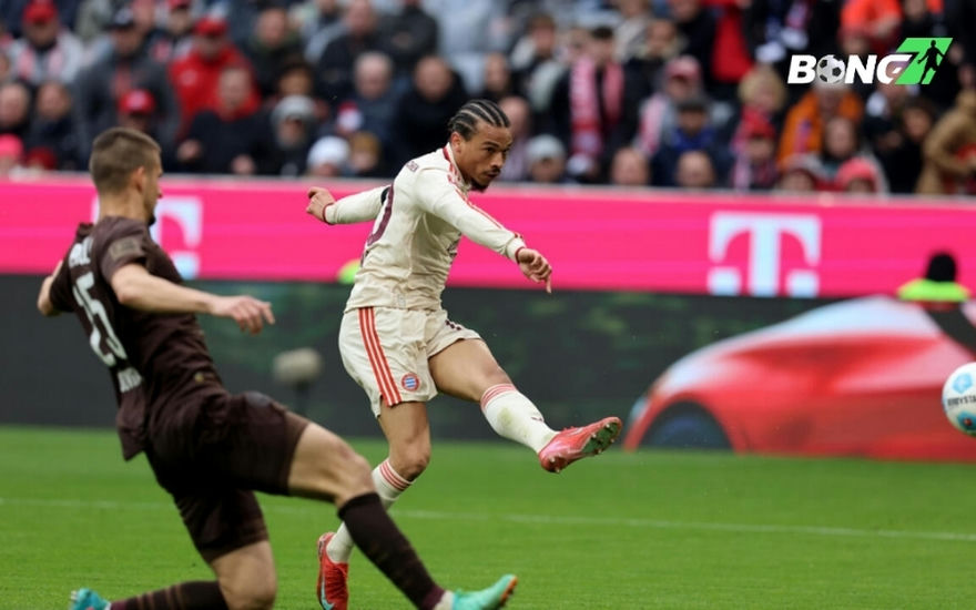 Leroy Sane ghi bàn đẳng cấp giúp Bayern tỏa sáng