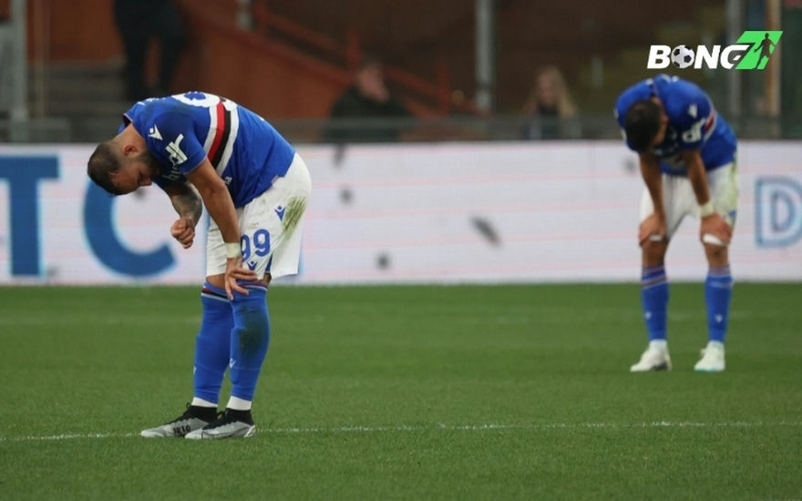 Sampdoria chính thức rớt hạng Serie C