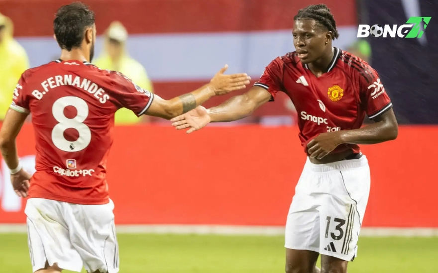Dorgu có 1 kiến tạo và 1 bàn thắng trong hiệp 1 của Man Utd