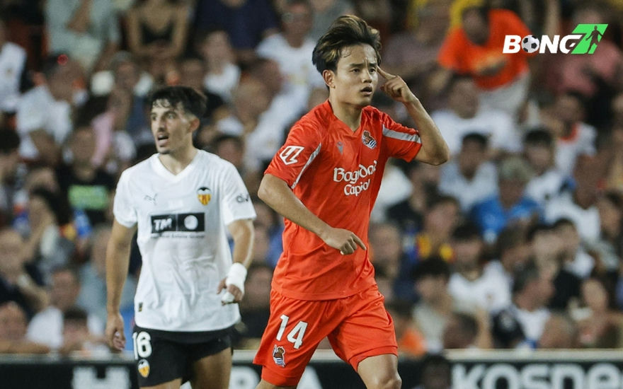 Kubo tỏa sáng giúp gỡ hòa 1-1 cho Real Sociedad