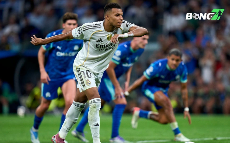 Kylian Mbappe ghi bàn từ pha đá phạt đền giúp Real gỡ hòa