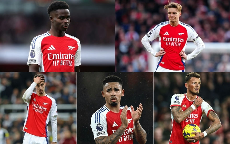 Arsenal vắng 5 cầu thủ vì lý do chấn thương