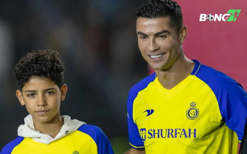 Cristiano Jr, hiện đang khoác áo đội trẻ Al Nassr với màn trình diễn thăng hoa