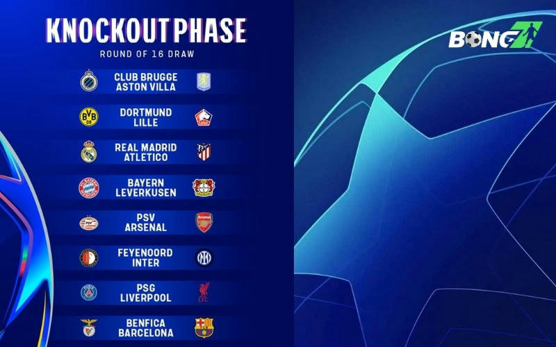 Kết quả bốc thăm vòng 1/8 Champions League: Nhiều trận cầu đáng chờ đợi