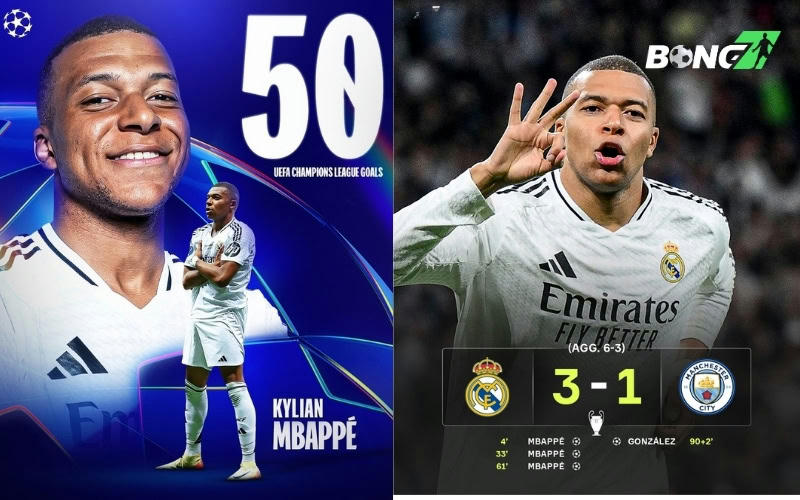 Cú hat-trick tại Bernabeu đánh dấu cột mốc ấn tượng trong sự nghiệp của Mbappe