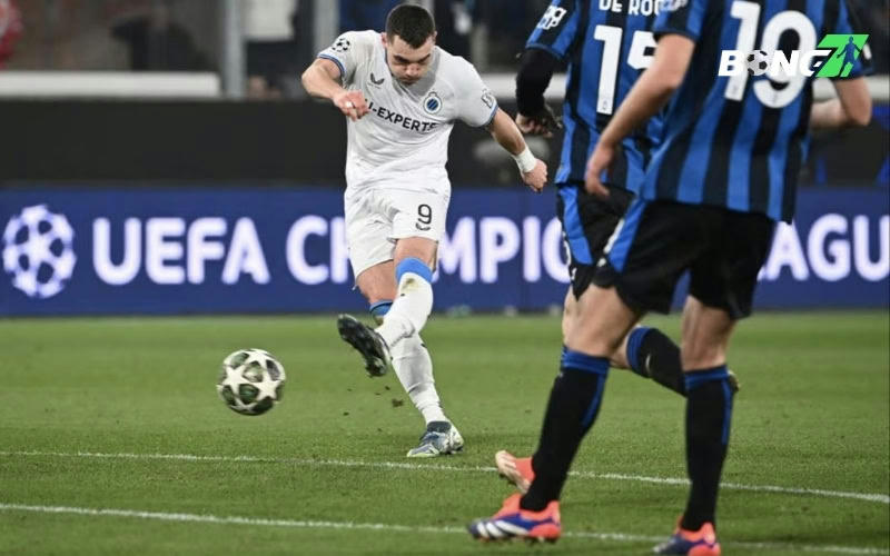 Atalanta chịu thất bại nặng nề trước Club Brugge