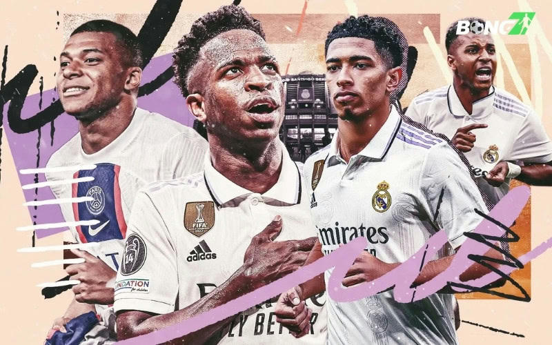 So sánh lương Vinicius với Mbappe và Bellingham