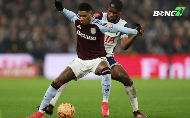 Marcus Rashford thể hiên dấu ấn đầu tiên trong màu áo Aston Villa