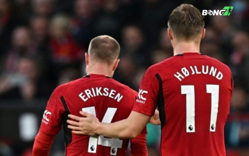 Eriksen đồng hành cùng Hojlund vượt qua áp lực tại MU