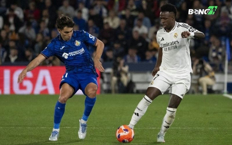 Getafe nỗ lực tấn công, song Real Madrid vẫn duy trì quyền kiểm soát bóng trong suốt trận đấu
