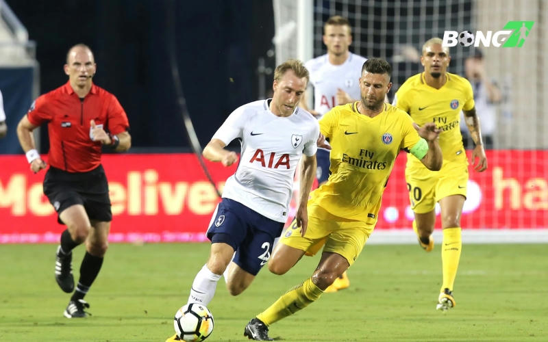 PSG vs Tottenham chỉ gặp nhau 1 lần trong giải giao hữu ICL