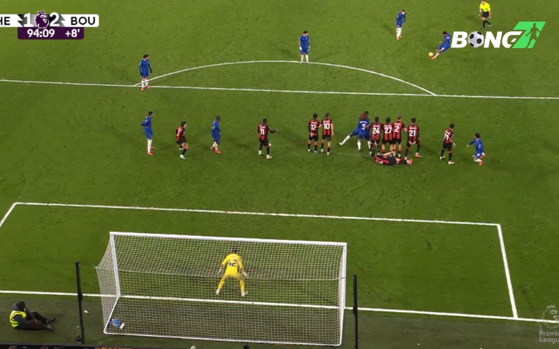 Tình huống tương tự diễn ra trong trận đấu giữa Chelsea và Bournemouth